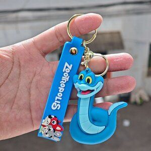 Cute Zootopia keychain for couples and bags